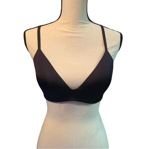 NWOT Skims Minimalist Triangle Bra Black Size 34C
